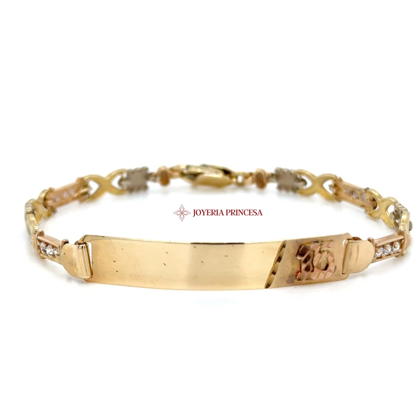 14K Elegance Infinity Quinceanera Bracelet