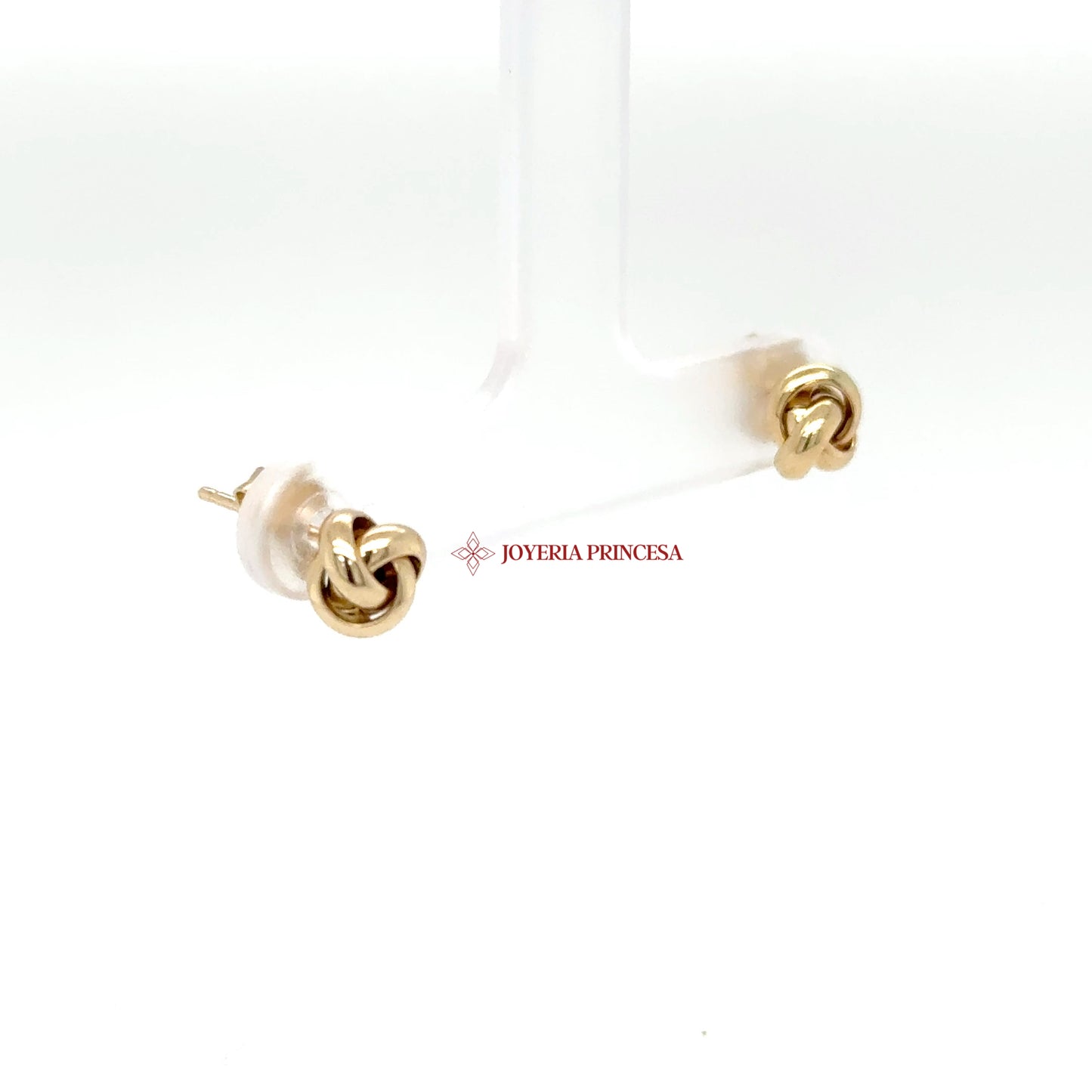 14K Yellow Gold Petite Knot Earrings — UN-0728