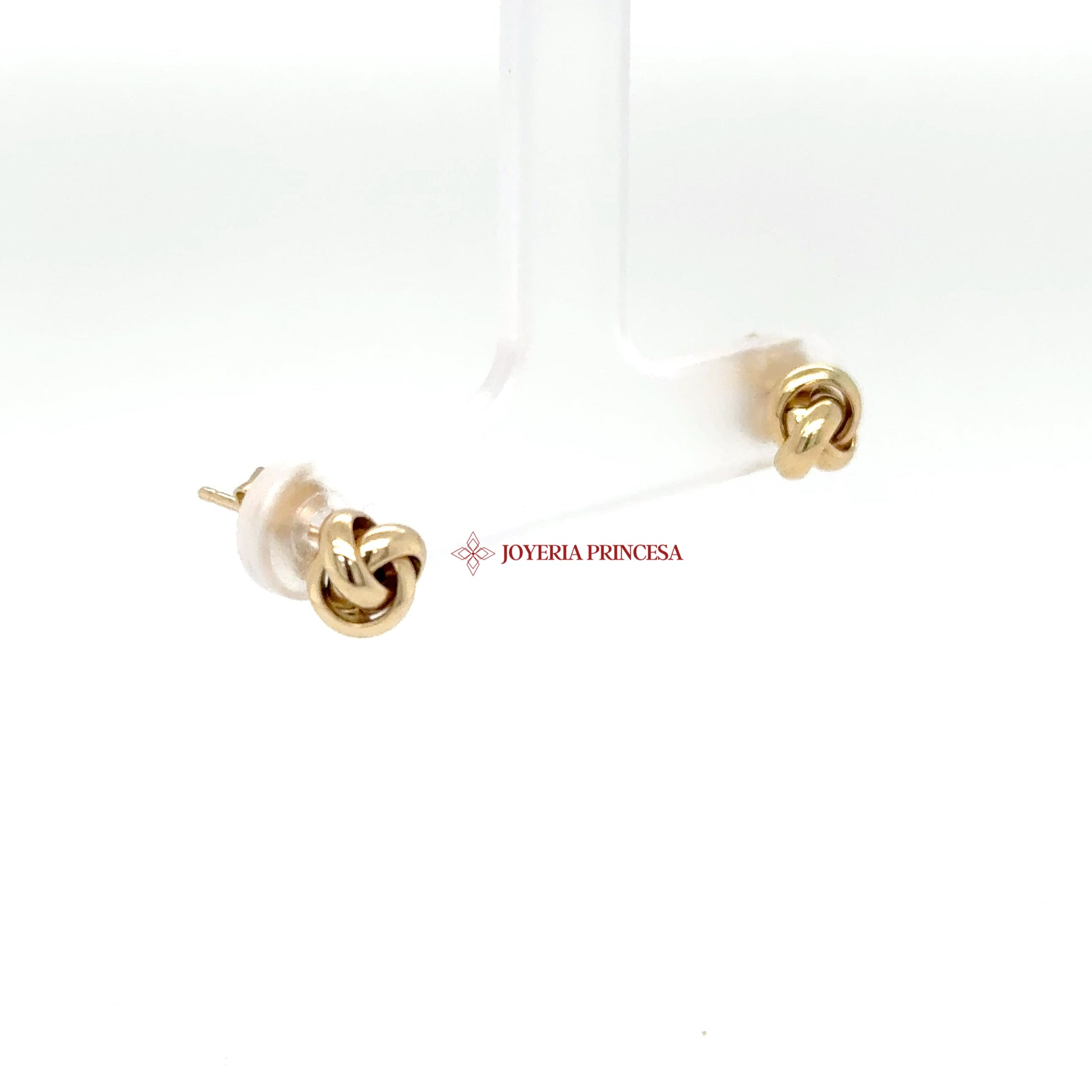 14K Yellow Gold Petite Knot Earrings — UN-0728