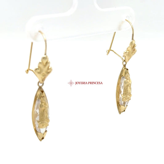14K Gold Dangle Virgen de Guadalupe