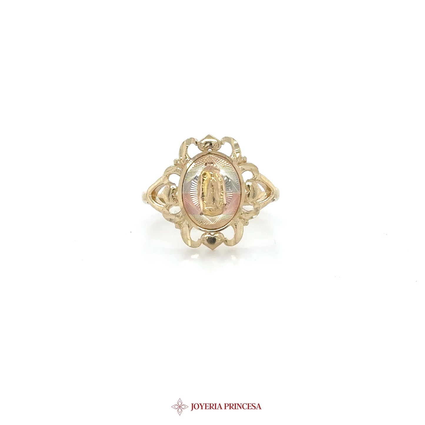 14K Gold Vintage Filigree Ring with Oval Stone