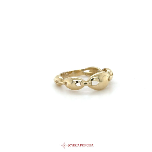 14K Gold Double Motif Ring