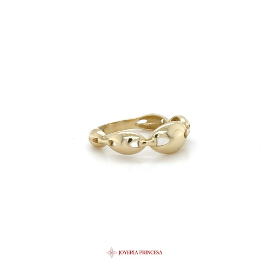 14K Yellow Gold Link Ring