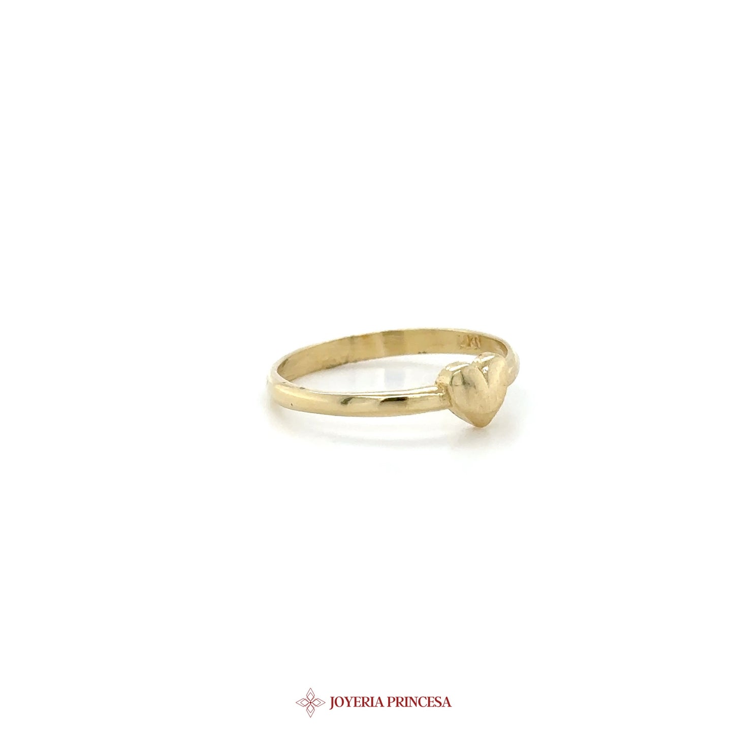 14K Gold Heart Motif Ring