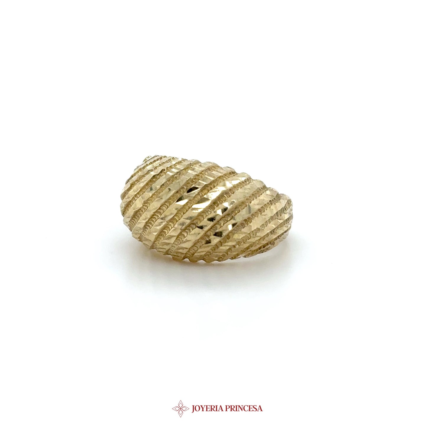 10K Gold Textured Oval Ring