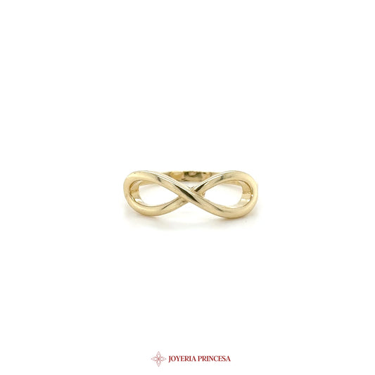 14K Yellow Gold Infinity Symbol Ring