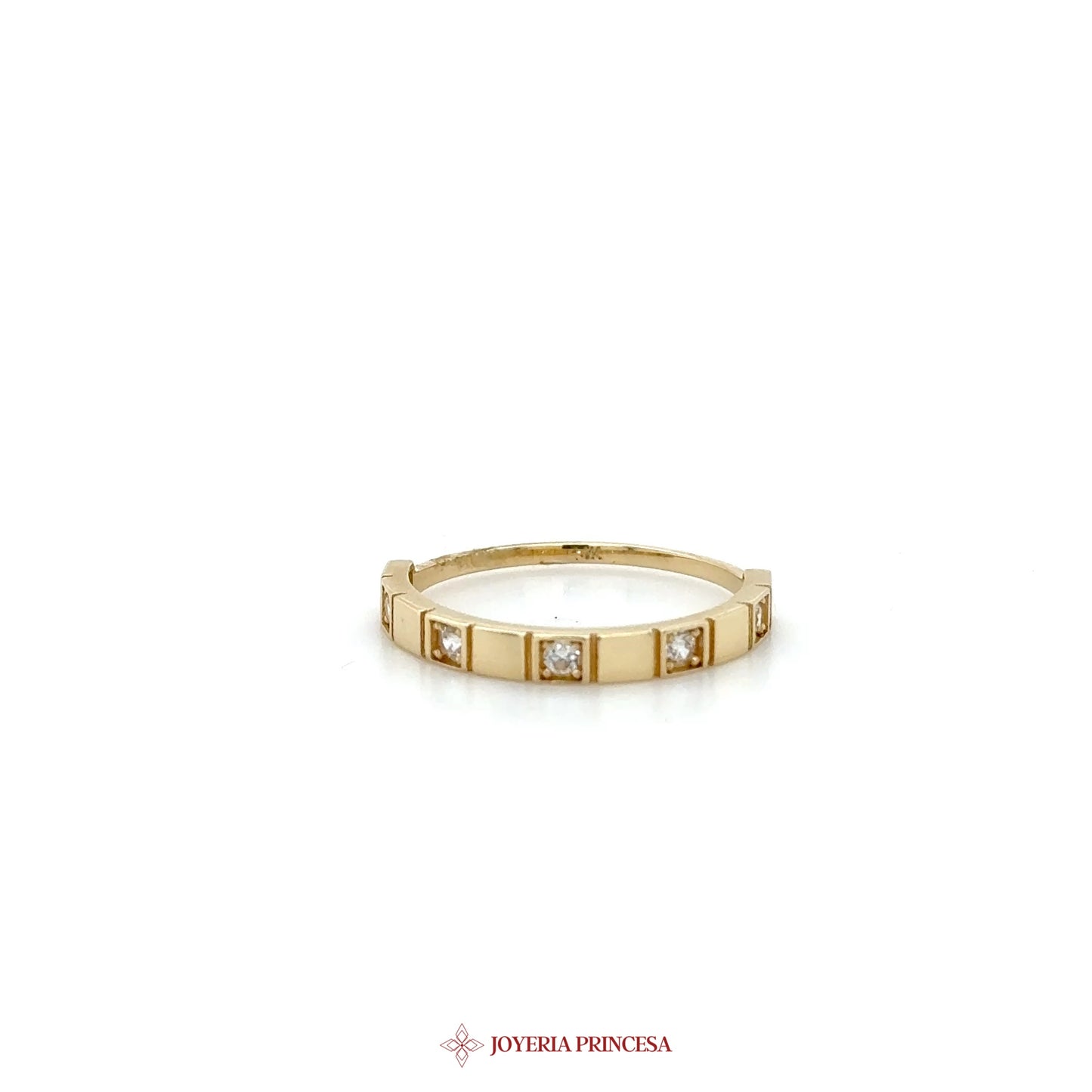 14K Gold Huggie Earrings with Simulated Diamonds