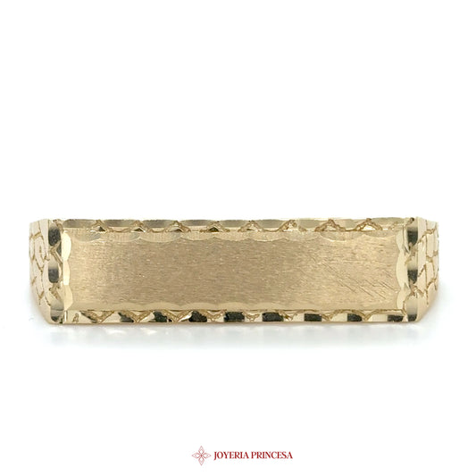 14K Double Brass Ring