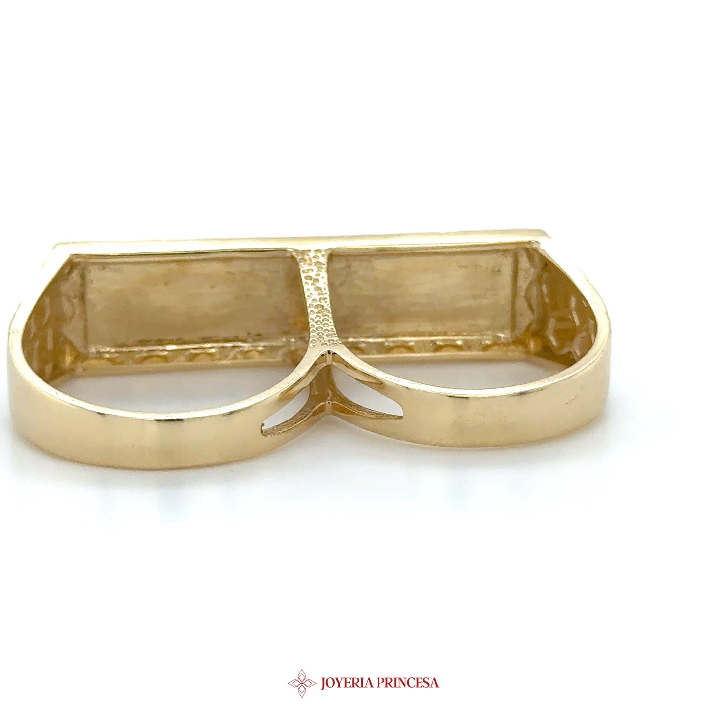 14K Double Brass Ring