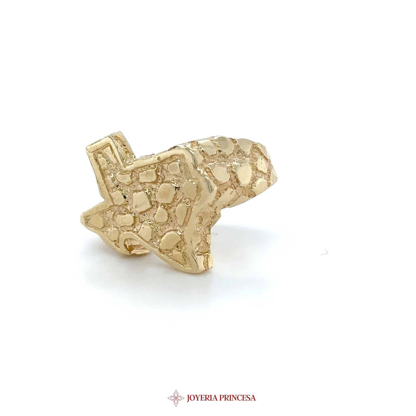 10K Gold Starfish Stud Earrings with Textured Finish