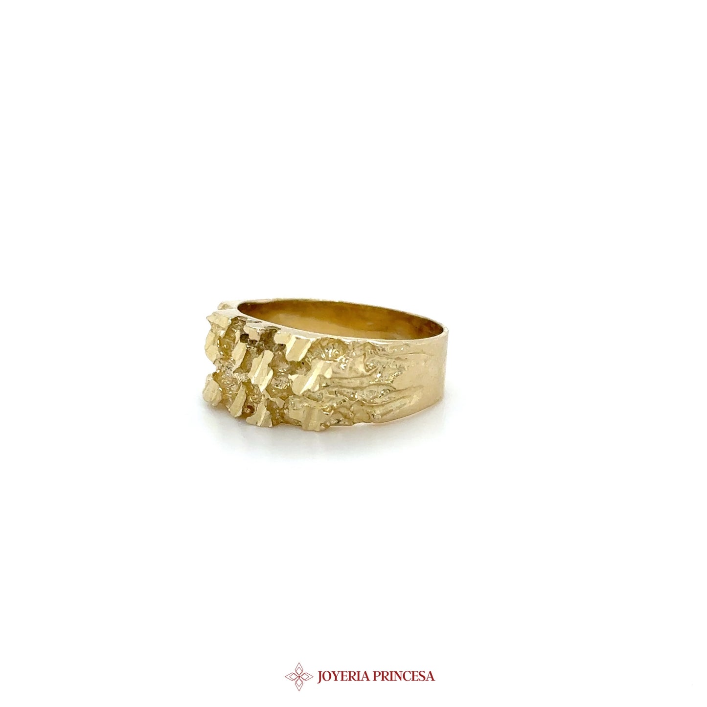 10K Gold Textured Band Ring