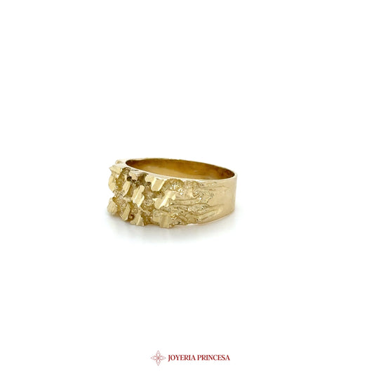 10K Gold Textured Band Ring