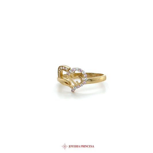 10K Gold Quinceanera Ring with Zirconia Accents (UN-1773)