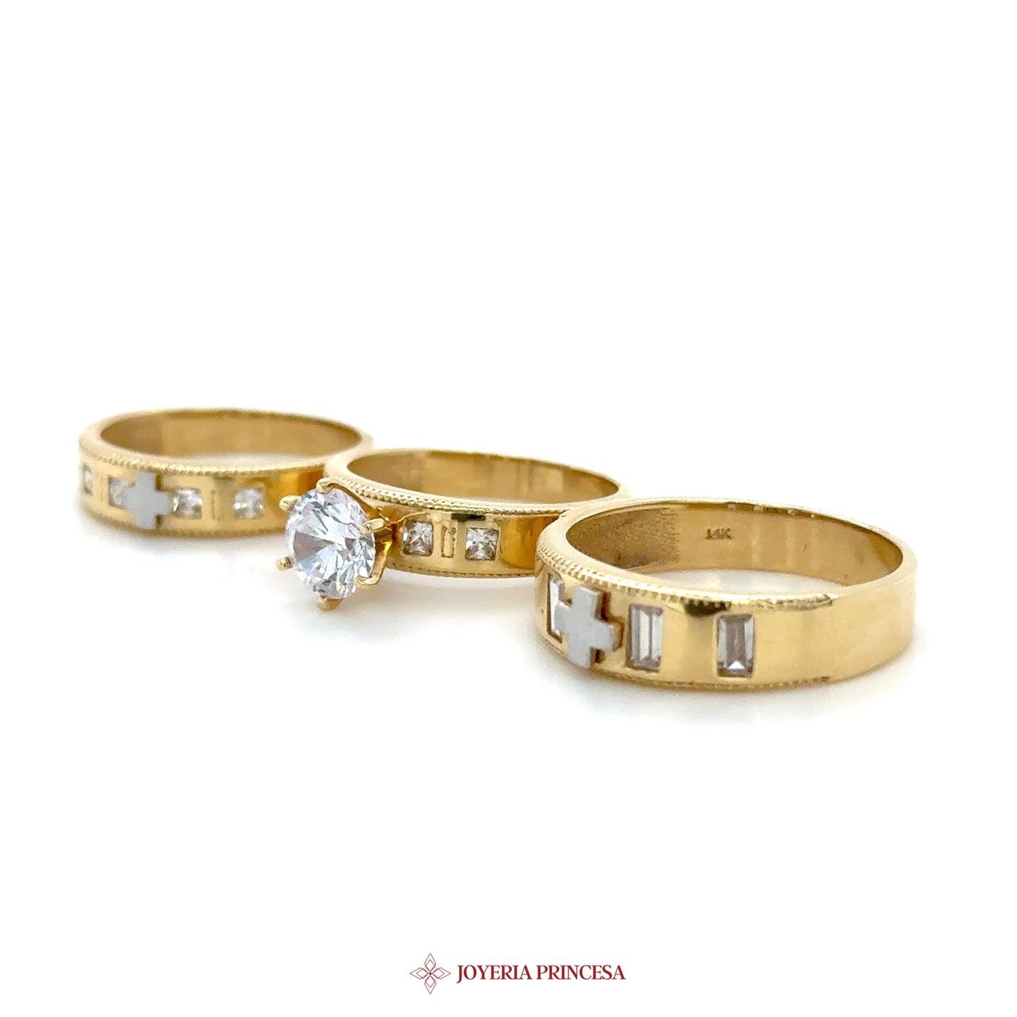 14K Matrimony + Engagement Set
With Zirconia Stones (UN-1964)