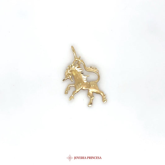 14K Gold Unicorn Pendant