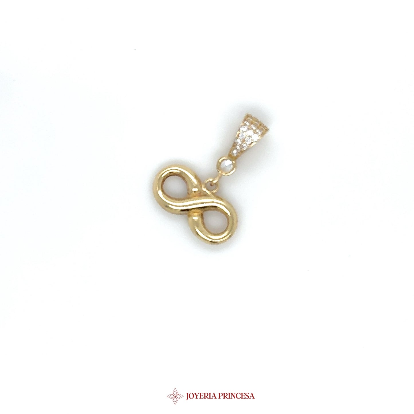 14K Gold Pendant with Infinity Motif