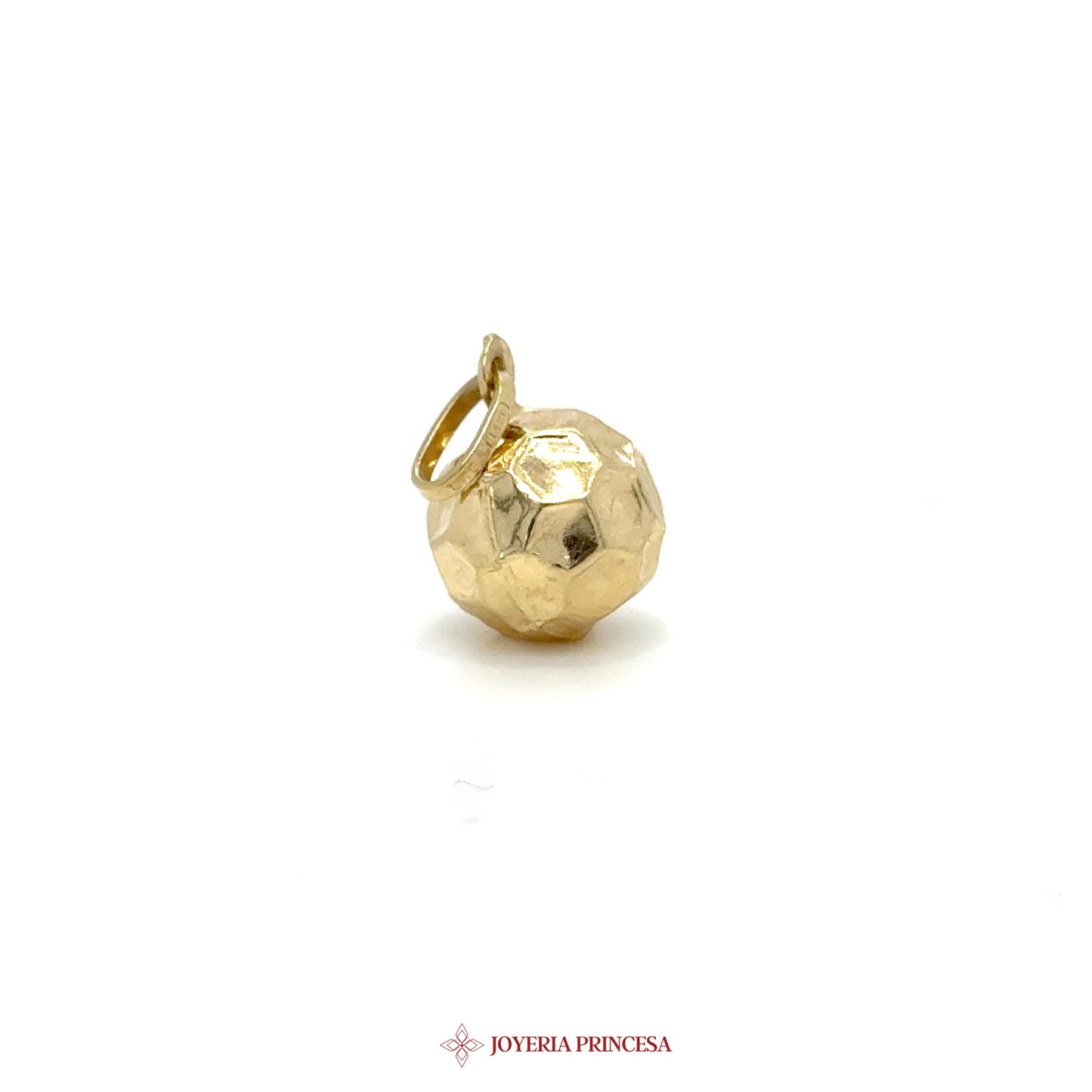 14K Gold Soccer Ball Charm Pendant