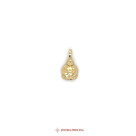 14K Gold Buddha Charm Pendant