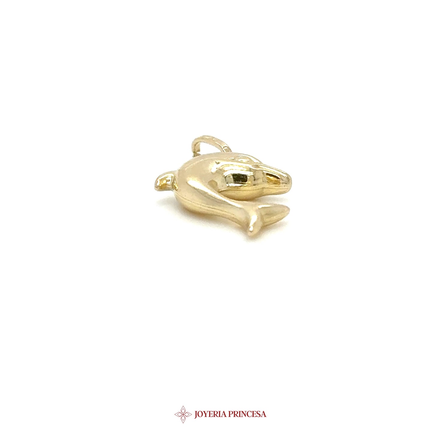 14K Gold Dolphin Charm Pendant