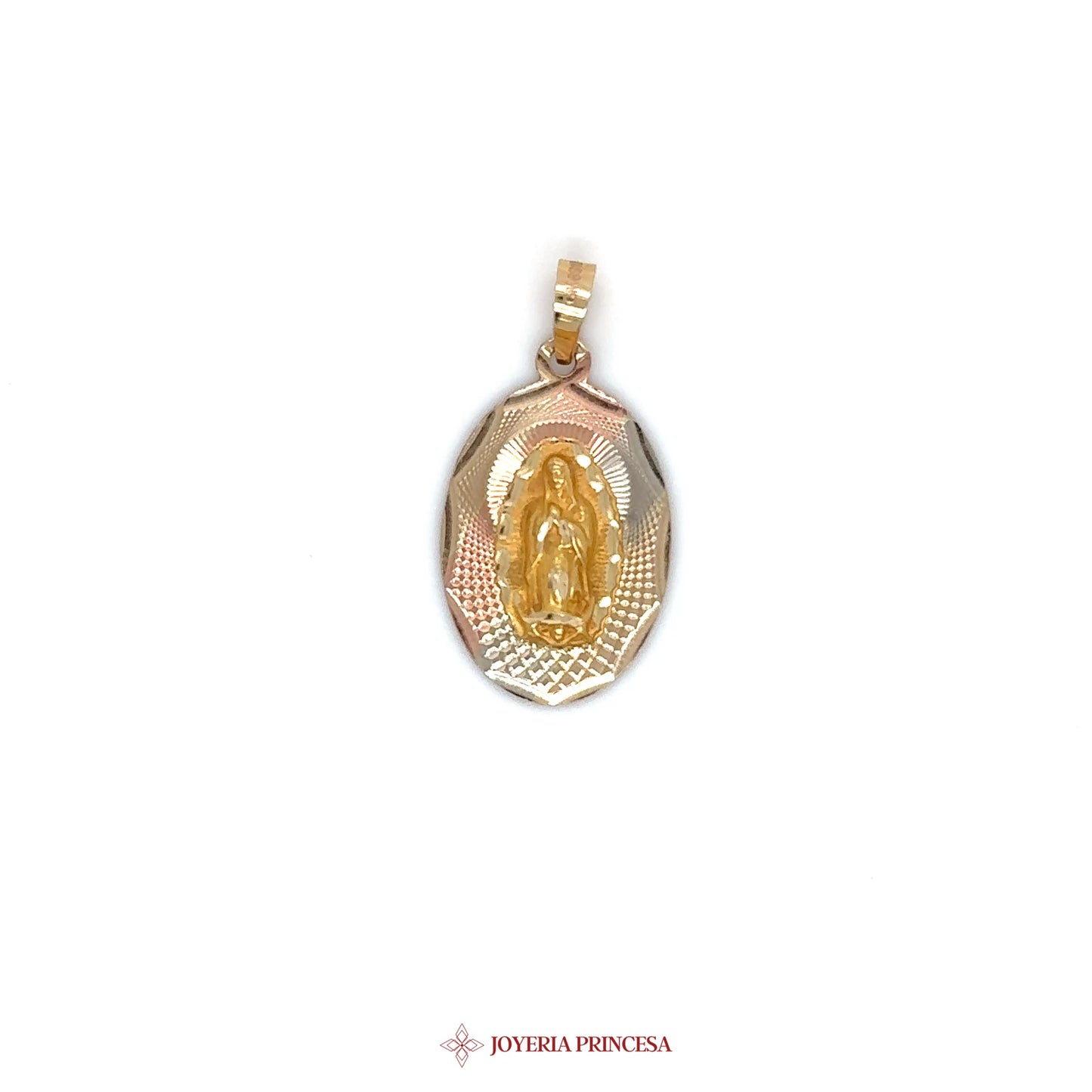 10K Two-Tone Mary the Virgin Pendant