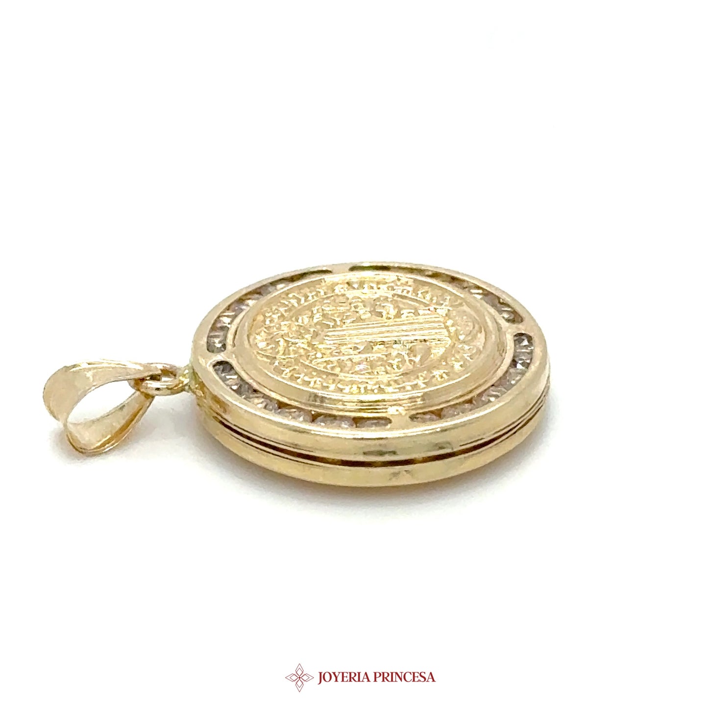 10K San Benito Pendant with CZ Accents