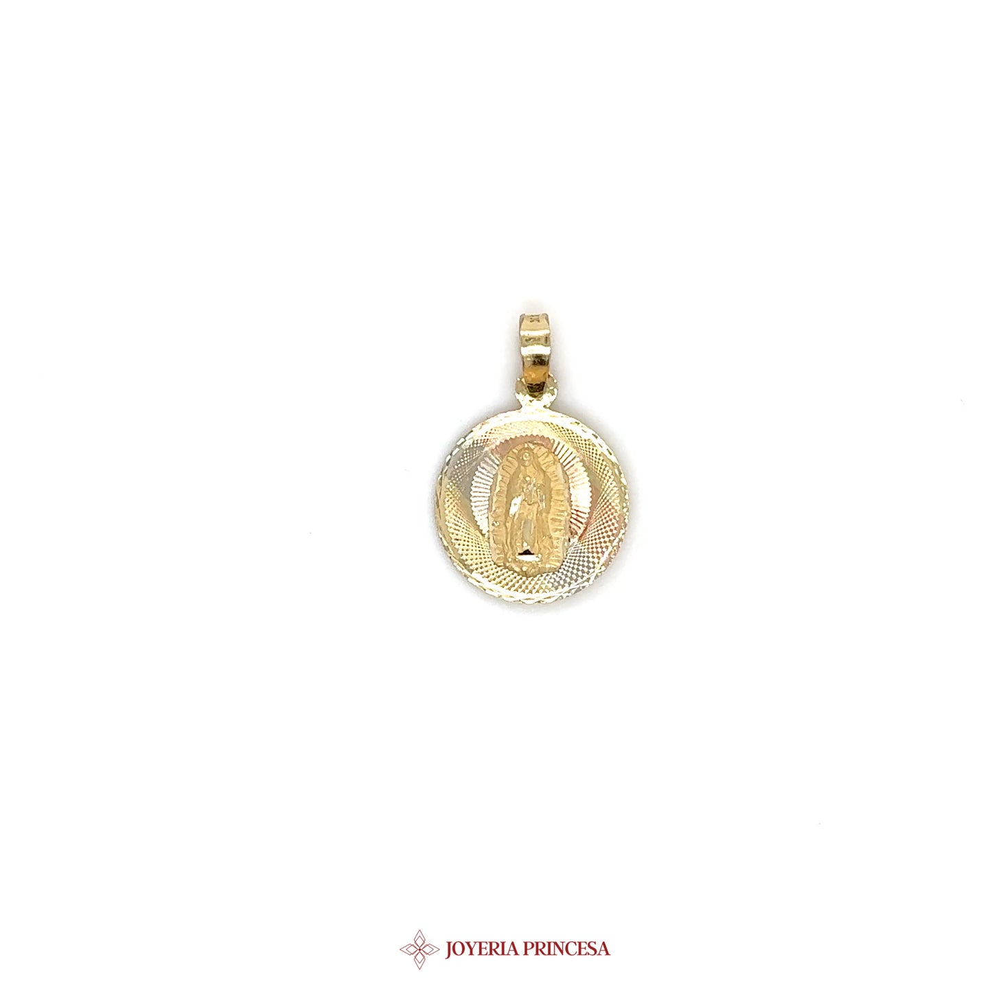 10K Double-Sided Virgin Mary and Jesus Pendant (UN-2293)