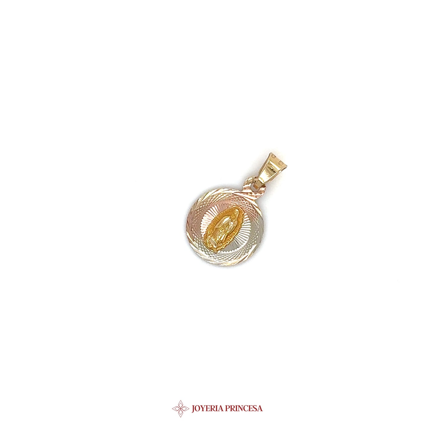 10K Mary the Virgin Pendant with Gold Accents (UN-2297)