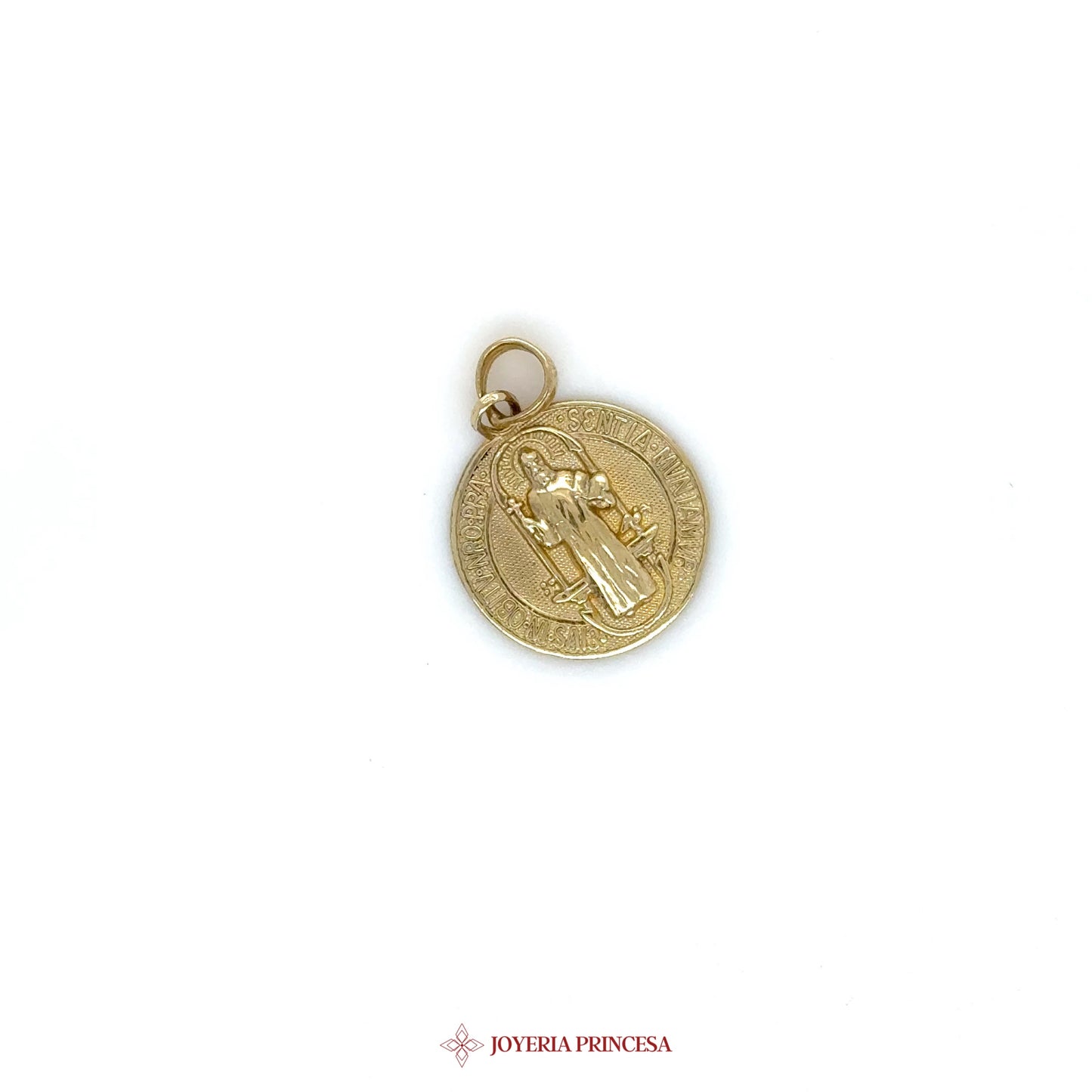 10K San Benito Pendant with Detailed Motif