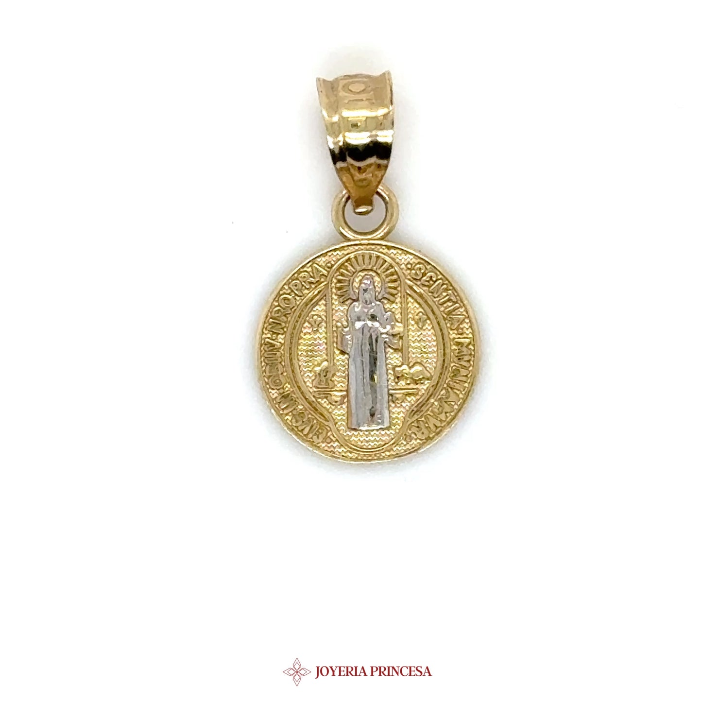 10K San Benito Virgin Pendant with Two-Tone Accents