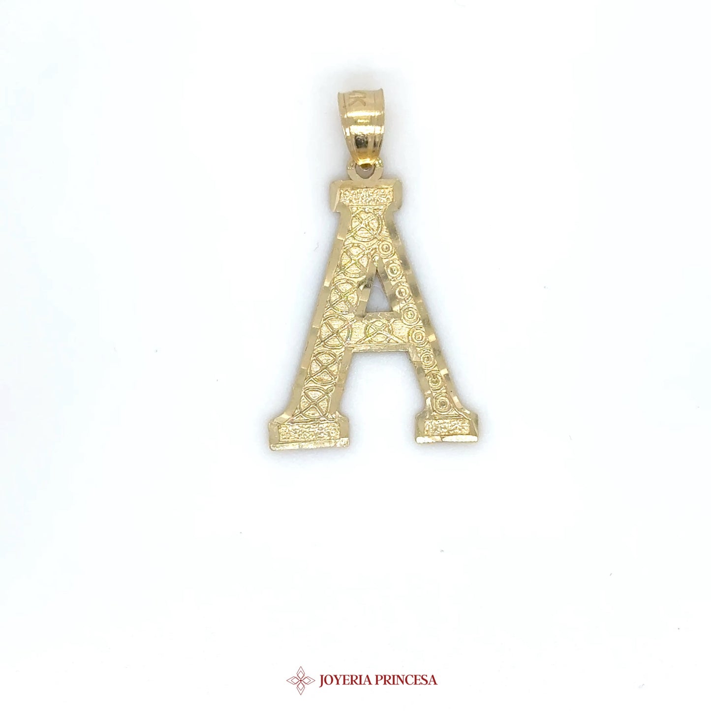 14K Yellow Gold Initial Pendant