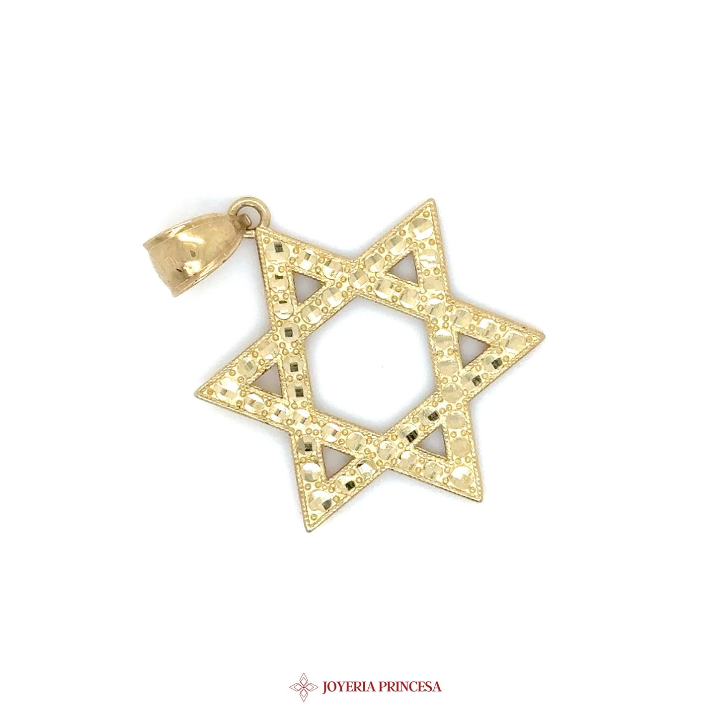 10K Star Pendant with Intricate Cutouts