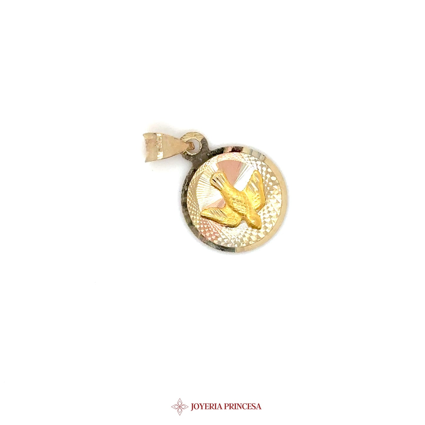 10K Pendant Bautizo with Dove Motif