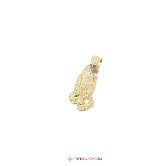 10K Pendant of Praying Hands Motif