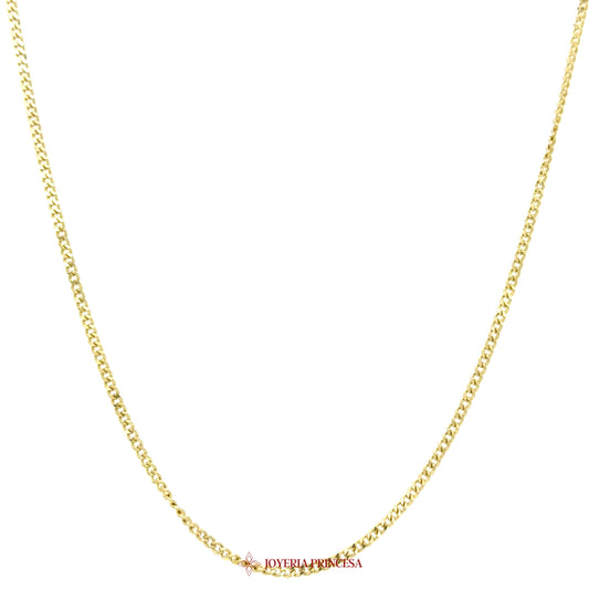 10K 18in Cuban Necklace - Classic Gold Chain