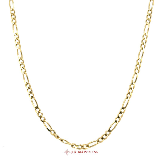 10K 16in Figaro Necklace