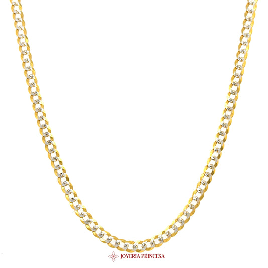 10K 22in Cuban Necklace with Polished Links