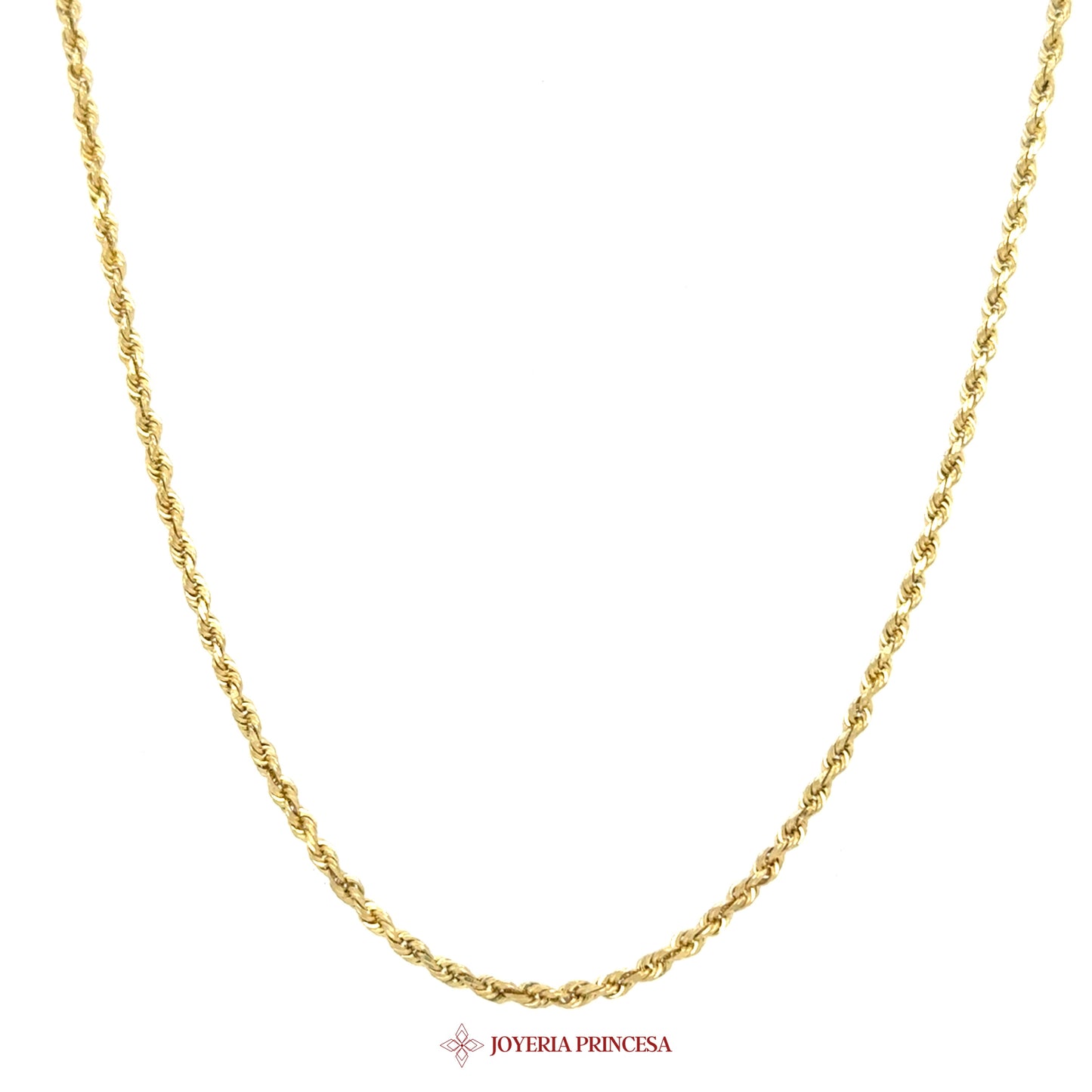 10K 16in Yellow Gold Rope Necklace