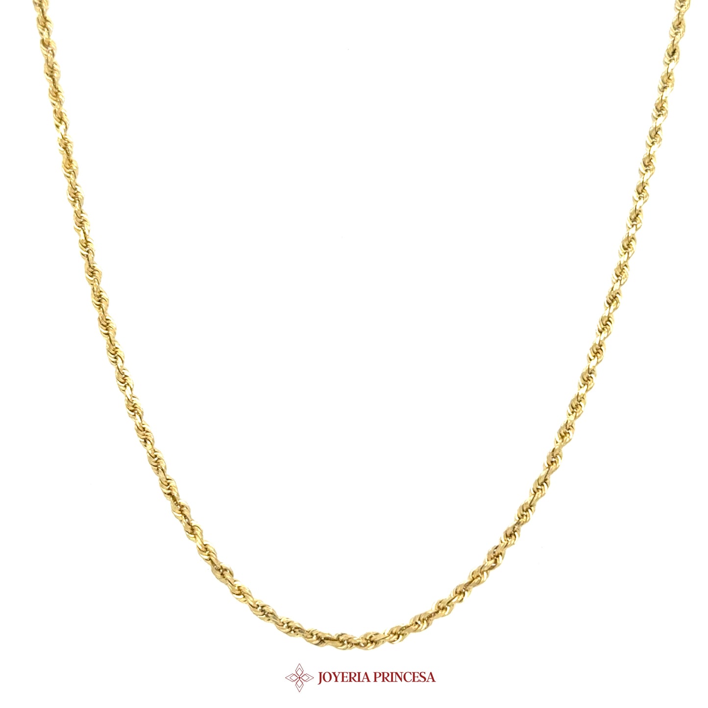 10K 20in Yellow Gold Rope Necklace