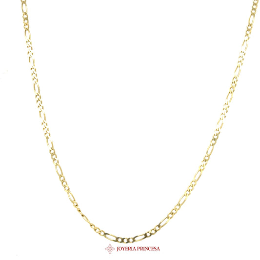 10K 22in Yellow Gold Figaro Necklace