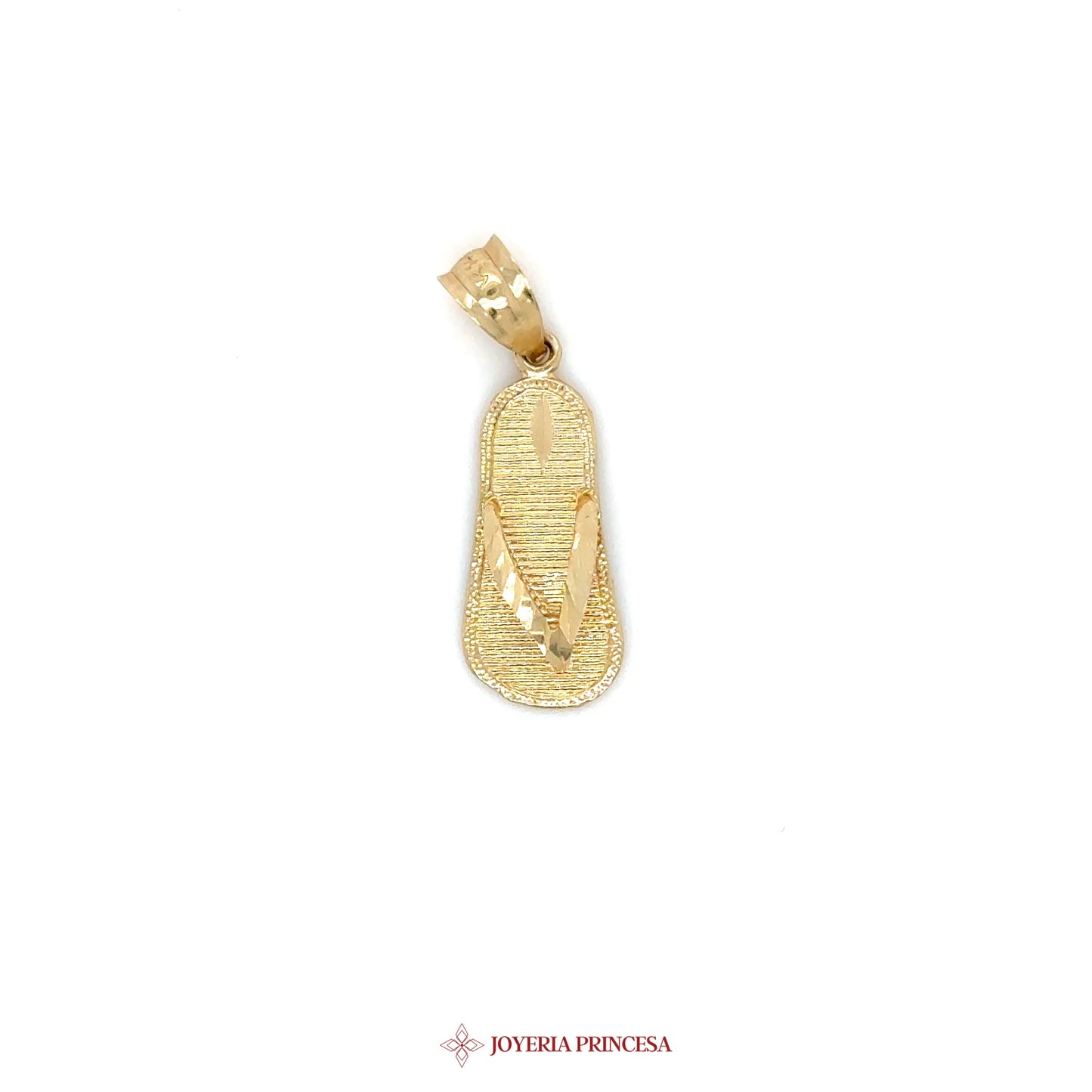 14K Gold Flip Flop Pendant