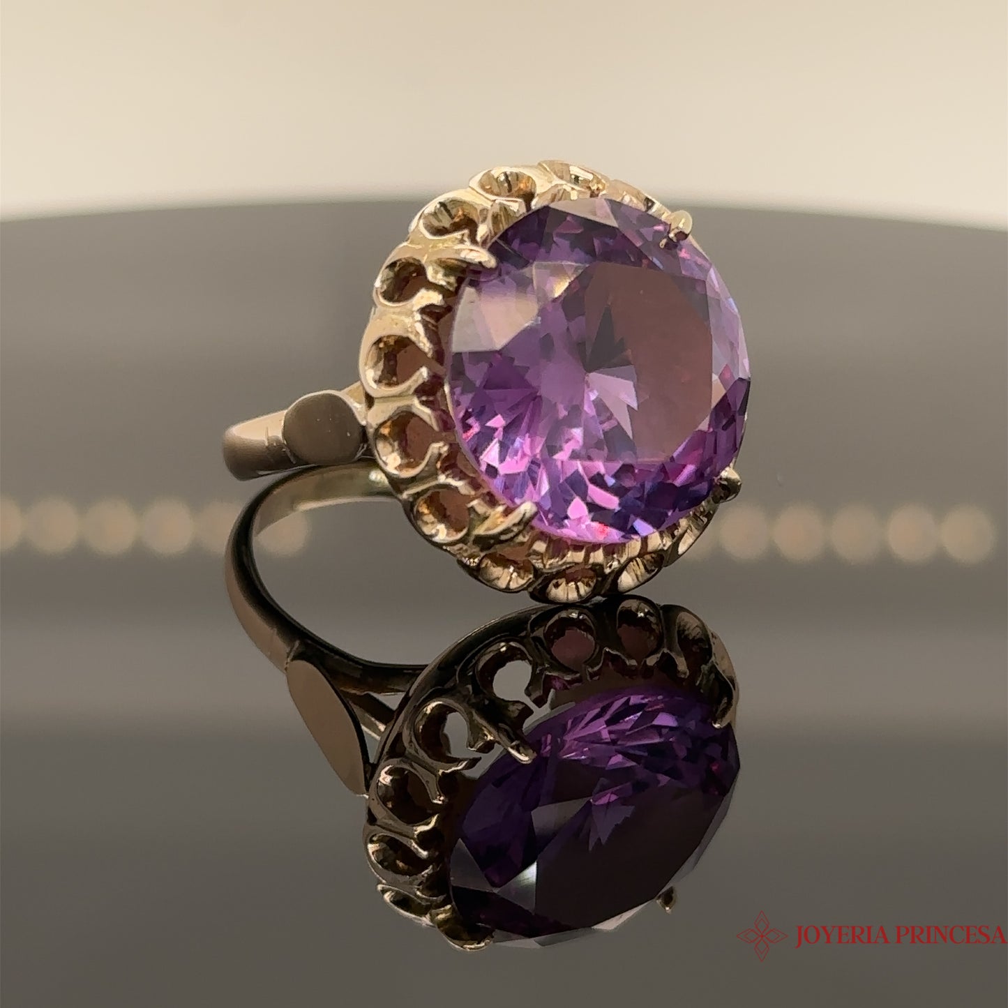 14K Purple Alexandrite Ring