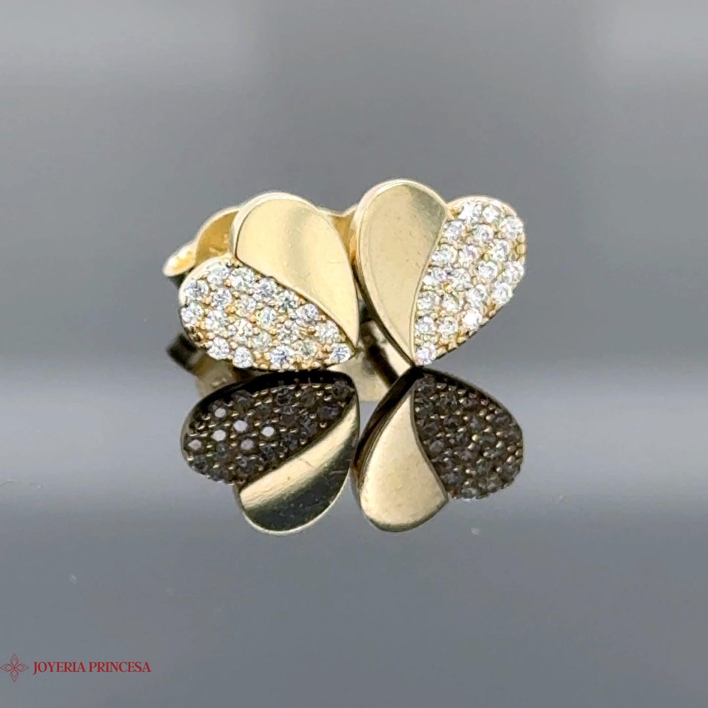 Heartfelt Radiance Stud Earrings