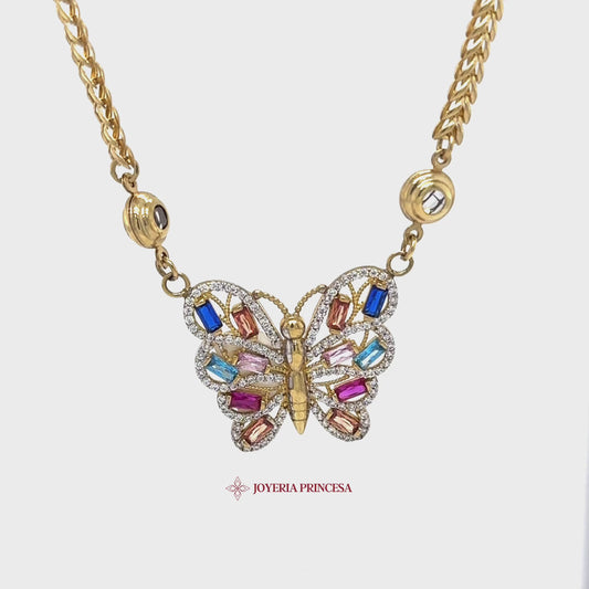 10K Butterfly Necklace