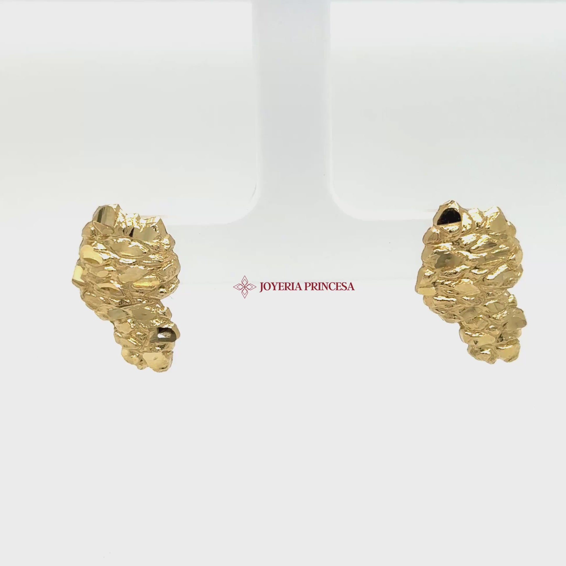 14K Yellow Gold Textured Nugget Stud Earrings — UN-0715_rqrgz4oumtl_2025-10-01-16-39-33