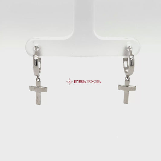 14K White Gold Cross Dangle Hoop Earrings — UN-0703_upe9tv487i_2025-10-01-15-31-29