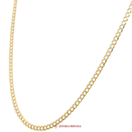 14K 18in 2.5mm Curb Necklace - Classic Gold Design