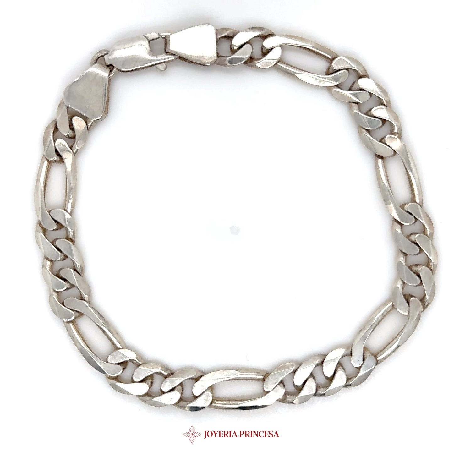 9in 8.2mm Silver Chain Bracelet - Classic Link Design