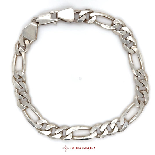 9in 8.2mm Silver Chain Bracelet - Classic Link Design