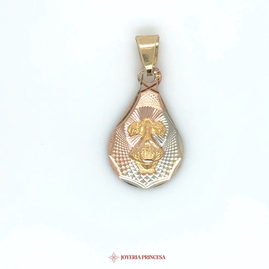10K La Virgen de San Juan de los Lagos Gold Pendant