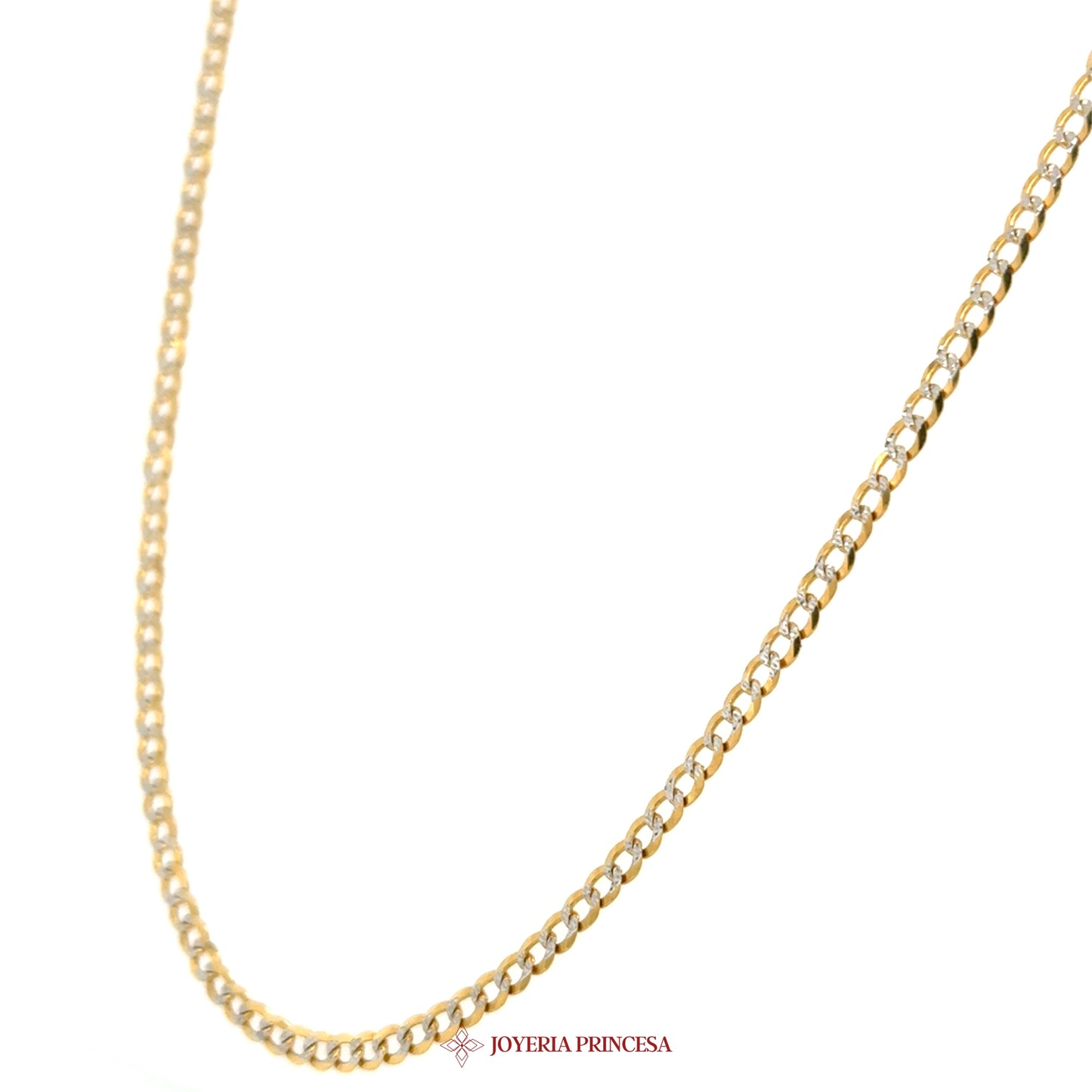 14K 16in 2.5mm Curb Necklace - Elegant Gold Chain Design